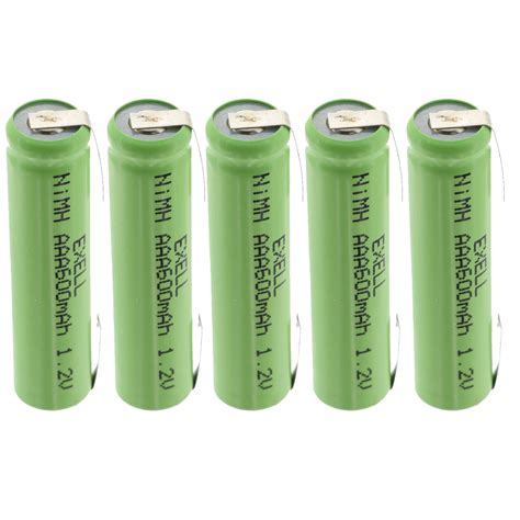 5x Exell 1 2V NIMH AAA 600mAh Rechargeable Batteries W Tabs Walmart