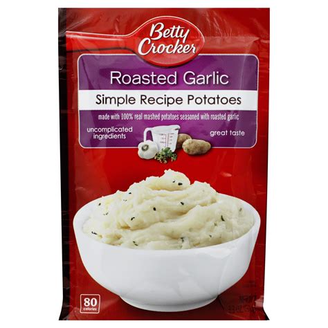 Betty Crocker Mashed Potatoes Roasted Garlic 33 Oz 93 G