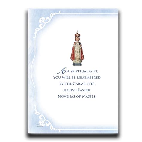 Easter Greetings Card The League Of The Miraculous Infant Jesus