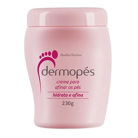 Creme Para Afinar Os Pés Hidrata e Afina Dermopés Abelha Rainha 230g