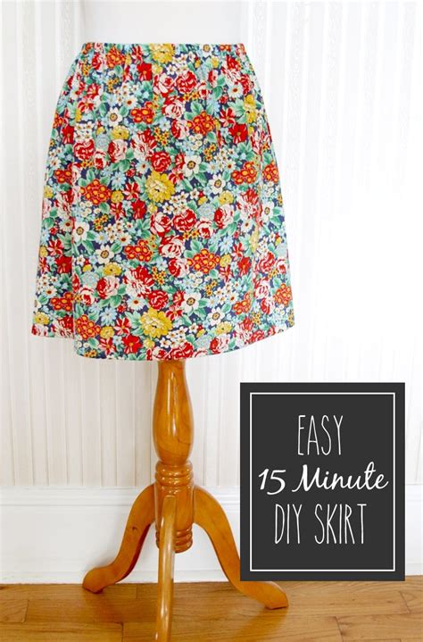 Minute Diy Skirt Tutorial