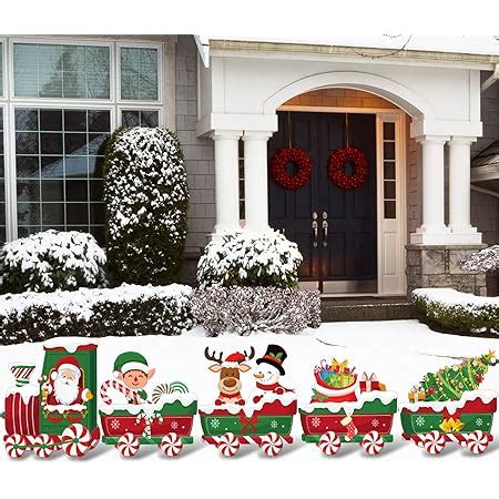 Amazon Lighted Christmas Yard Signs Outdoor With Metal Stakes