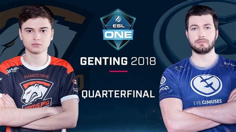 Dota 2 Virtus Pro Vs EG Game 1 Quarterfinal ESL One Genting