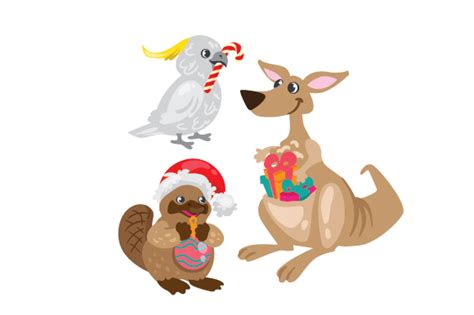 Australian Christmas Clipart SVG Cut File By Creative Fabrica Crafts