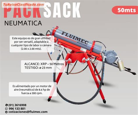 Packsack Neumatica Maquina Eficiente Para Roca Fracturadas Emp