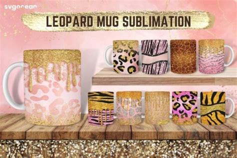 Leopard Glitter Mug Sublimation Graphic By Svgocean · Creative Fabrica