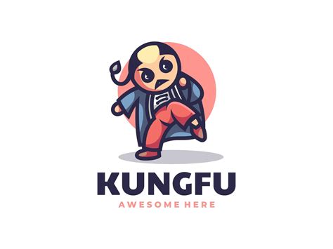 Kung Fu Mascot Cartoon Logo Graphic by artnivora.std · Creative Fabrica