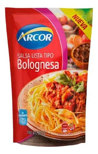 Salsa Bolognesa Arcor Salsa Lista Sin TACC En Doypack 340 G MercadoLibre