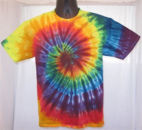 Rainbow Spiral Adult T Shirt Home Town Tie Dye