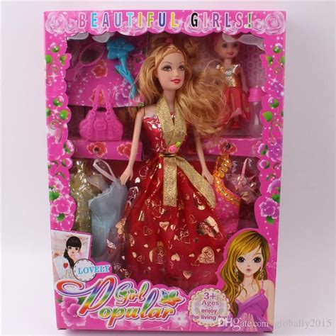 Barbie Princess Dress Up Play Gift One Set With Bags Dress Cartoon ...