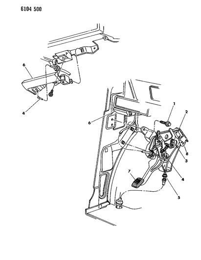 Lever Parking Brake Dodge Caravan