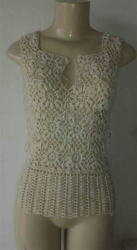 Pin by Thamiris on Blusas body e top de crochê Crochet ladies tops