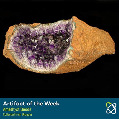 Amethyst Geode - Collected from Uruguay - Saint Louis Science Center