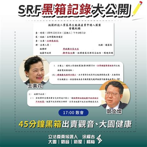 Srf廠進駐桃科爭議不斷！他揭密王美花專案黑箱 桃經發局回應了 桃竹苗 地方 聯合新聞網