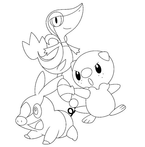 Tepig Pokemon 4 Coloring Page - Free Printable Coloring Pages for Kids