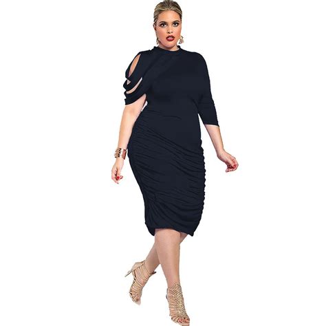 Plus Size Dress Bodycon Dress Office Ladies Women Summer Dresses Xxxl Xxxxl Party Streetwear