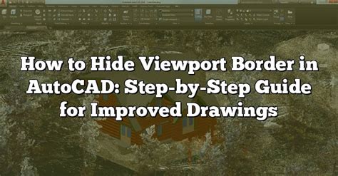 How To Hide Image Border In Autocad Printable Online