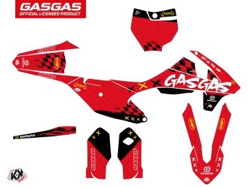 kit déco motocross gasgas kartel rouge Kutvek