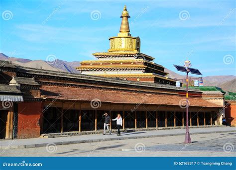 Labrang Lamasery Of Tibetan Buddhism In China Editorial Photography