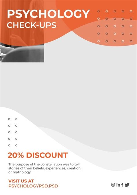 Psychology Flyer Templates Free Abstract Red Psychology Flyer Template