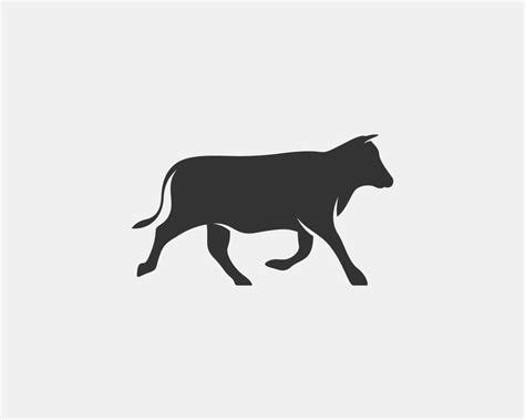 cow vector silhouette 11400724 Vector Art at Vecteezy