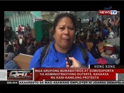 Qrt Mga Grupong Bumabatikos At Sumusuporta Sa Administrasyong Duterte