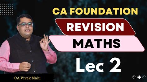 Ca Foundation Maths 1st Sept 22 Revision Batch For Dec 22 Exams