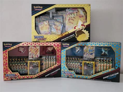 Pokemon Tcg Crown Zenith Premium Figure Collection Box Set And Pikachu Vmax Box 210 00 Picclick Au