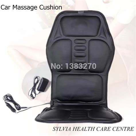 12V car massage seat cushion heated seat cushion neck and back car ...