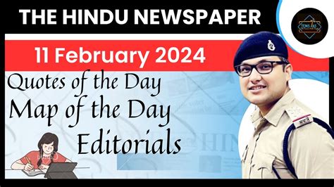 11 February 2024 The Hindu Newspaper Analysis Youtube