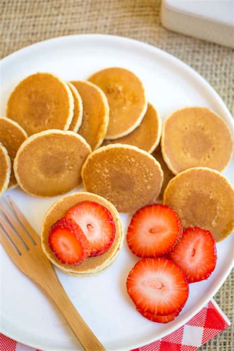 Mini Pancakes Silver Dollar Recipe Dinner Then Dessert