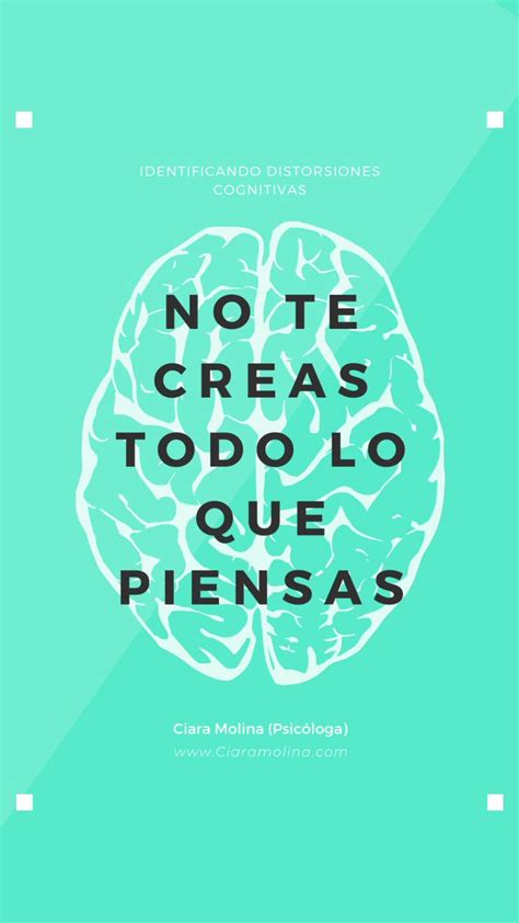 Ciara Molina On Twitter TRAMPAS DEL PENSAMIENTO O DISTORSIONES