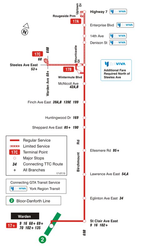 File:Toronto Transit Commission route 17 map (2015)-b.gif - CPTDB Wiki