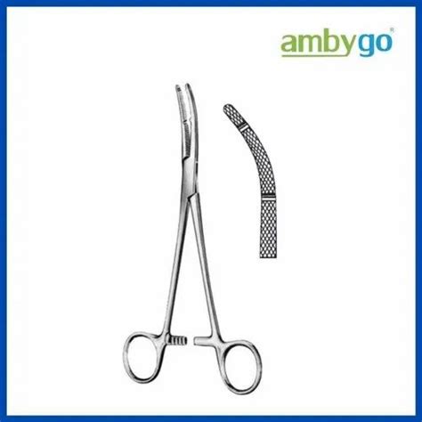 Ambygo Stainless Steel Heaney Hysterectomy Forcep Straightcurved For