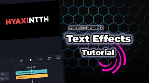 Alight Motion Text Effect Tutorial YouTube