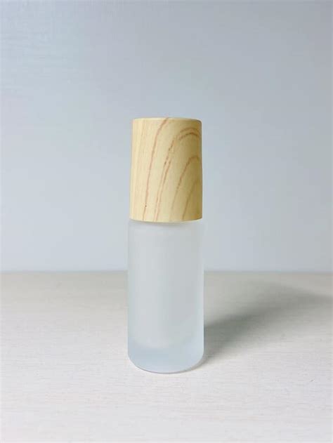 Mini Ml Woodgrain Milchglas Parf Mflasche Emulsion Therisches L Roll