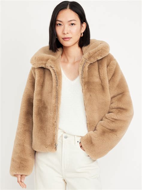 Faux Fur Zip Jacket Old Navy