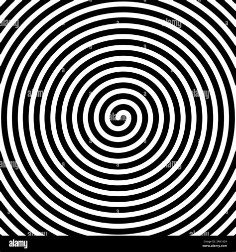 Hypnotic Spirals Background Radial Optical Illusion Black And White