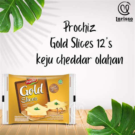 Jual Prochiz Gold Slices Processed Cheddar Cheese S Keju Cheddar