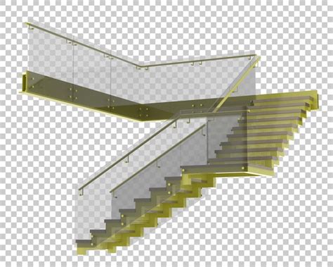 Escaleras Aisladas Sobre Fondo Transparente Ilustraci N De Renderizado