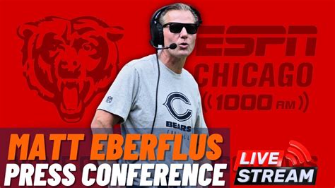 Chicago Bears Press Conference Live Coach Matt Eberflus Youtube