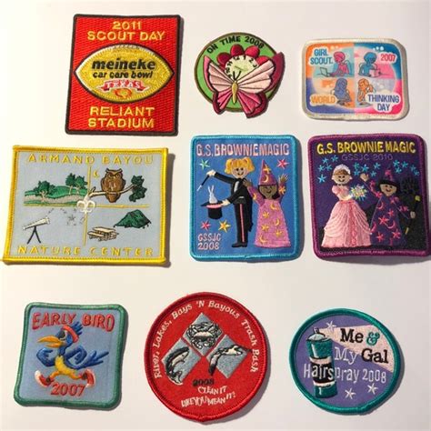 Girl Scouts Accessories Vintage Girl Scout Fun Patches Dated Poshmark