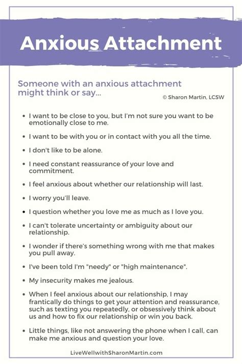 Signs Of Anxious Attachment Live Well With Sharon Martin