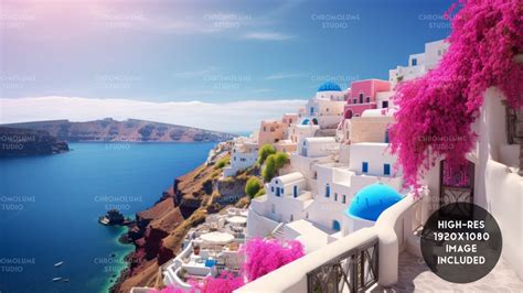 Santorini Inspired Procreate Adobe Digital Color Palette Instant