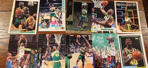 Shawn Kemp Lot Of Basketball Cards Ex Mint Upperdeck Fleer Ultra