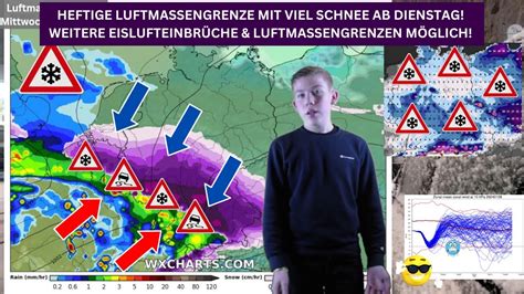 MASSIVE LUFTMASSENGRENZE Starkschneefall Eisregen Werden THEMA