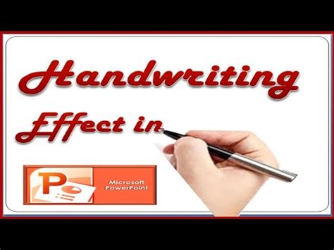 Handwriting Text Effect In PowerPoint Animated Text Effect