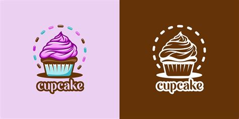 cupcake logo vector 20379227 Vector Art at Vecteezy