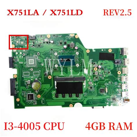 X La I Cpu Gb Ram Mainboard Rev For Asus X L X Lab R L