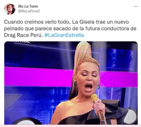 ‘la Gran Estrella Gisela Luce Extravagante Peinado Y Usuarios